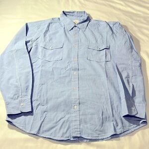 Paper Denim & Cloth Checkered Button Tab Sleeve Button Down Shirt